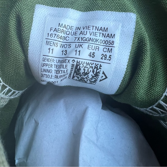 Converse Chuck Taylor All-Star 70 HI Twisted Vacation, Mens size 11, Street Sage - Picture 8 of 8